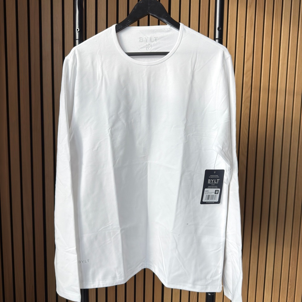 BYLT LUX White Long Sleeve Shirt